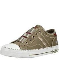 Sneaker Mustang SHOES "Mustang Shoes Sneaker Textil", Herren, Gr. 40, gr&uuml;n, Textil, Schuhe Sneaker