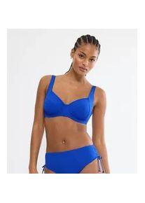 B&uuml;gel-Bikini-Top Triumph "Summer Twist W 01", Damen, Gr. 40, Cup G, racing blau, Microfaser, Obermaterial: 77% Polyamid, 23% Elasthan, Bikini-Oberteile, Minimizer - verkleinert die Brust optisch um eine Cup-Gr&ouml;&szlig;e