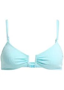 Bandeau-Bikini-Top Roxy "Roxy Palm Dreams", Damen, Gr. M, Cup B, tanager turquoise, Obermaterial: 92% Microfaser, 8% Elasthan;, Bikini-Oberteile