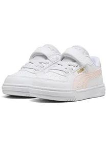 Sneaker Puma "Caven III Sneakers Kinder", Damen, Gr. 24, wei&szlig; jasmine flower rosy outlook pink, Obermaterial: Textil, Synthetik; Futter: Textil; Innensohle: Keine Angabe; Laufsohle: Gummi, Schuhe Sneaker
