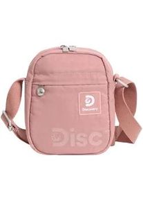 Schultertasche DISCOVERY "Commuter", Damen, Gr. B/H/T: 24cm x 13,5cm x 5cm, pink, unifarben, Taschen Schultertasche, mit spezieller RFID-Tasche