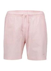 Badehose LINDBERGH "Bademode Loose Fit", Herren, Gr. XL, Normalgr&ouml;&szlig;en, pink stripe, Obermaterial: 55% Polyester, 29% Elastomultiester, 16% Baumwolle, gestreift, Badehosen Badehose