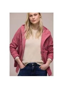 Kurzjacke Street One, Damen, Gr. 36, desert berry, Web, Obermaterial: 60% Polyester, 40% Polyamid. Futter: 100% Polyester, unifarben, normal h&uuml;ftbedeckend, Rundhals, elastischer Bund, Jacken Kurzjacke, mit Kapuze