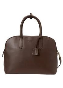 Marc O'Polo Shopper MARC O'POLO "aus edlem Rindleder", Damen, Gr. B/H/T: 38cm x 28cm x 13cm, braun, Leder, Taschen Shopper