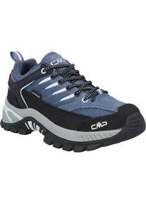 Wanderschuh CMP "RIGEL 2.0 LOW WMN TREKKING SHOES WP", Damen, Gr. 40, space, sky blau, Leder, Synthetik, Schuhe Wanderschuh