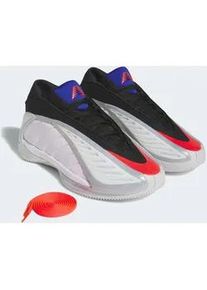 Basketballschuh Adidas PERFORMANCE "ANTHONY EDWARDS 2", Herren, Gr. 44, cloud wei&szlig;, lucid rot, silber metallic, Synthetik, Textil, Schuhe