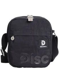 Schultertasche DISCOVERY "Commuter", Damen, Gr. B/H/T: 5,5cm x 21cm x 18cm, schwarz, unifarben, Taschen Schultertasche, mit kratzfestem Innenfutter