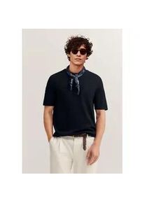 T-Shirt Bugatti, Damen, Gr. L, 390, marine, 100% Baumwolle, unifarben, normal, Rundhals, Shirts T-Shirt, elegant mit Rundhals