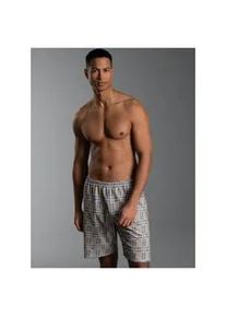 Bermudas TRIGEMA "TRIGEMA Pyjama Shorts mit Karo-Muster", Herren, Gr. M, US-Gr&ouml;&szlig;en, night, blau, Single Jersey, 100% Baumwolle, Hosen Bermudas