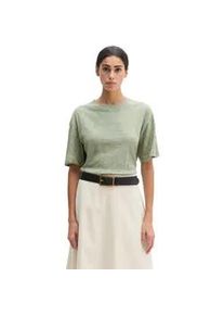 Marc O'Polo T-Shirt MARC O'POLO "aus Slub-Jersey", Damen, Gr. M, fresh sage, Obermaterial: 100% Baumwolle, unifarben, Basic, regular fit, Rundhals, normaler Saum, Shirts T-Shirt