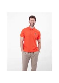 Poloshirt Lerros, Damen, Gr. XL, broken wei&szlig;, Single Jersey, Obermaterial: 100% Baumwolle, unifarben, normal h&uuml;ftbedeckend, Rundhals, Shirts, Kurzarm mit Logo-Badge