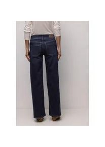 Loose-fit-Jeans Street One, Damen, Gr. 36, L&auml;nge 30, tiefblau soft washed, Jeans, 72% Baumwolle, 25% Polyester, 3% Elasthan, unifarben, lang, Jeans, High Waist