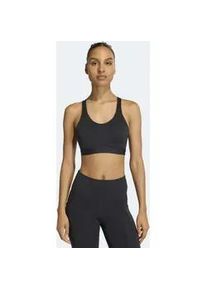 Sport-BH Adidas PERFORMANCE "OPT ESS HS", Damen, Gr. XL, Cup C/D, schwarz, Obermaterial: 85% Polyester, 15% Elasthan, BHs Sport-BH