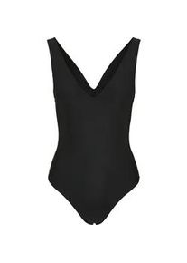 Monokini Urban Classics "Urban Classics Damen Ladies Recycled High Leg Swimsuit", Damen, Gr. XS, N-Gr, schwarz, 83% Polyester, 17% Elasthan, Badeanz&uuml;ge