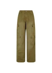 Cargohose Karl Kani "Karl Kani Karl Kani Signature Multipocket Cargo Pants", Damen, Gr. S, US-Gr&ouml;&szlig;en, olive, 100% Baumwolle, unifarben, loose fit, Hosen Cargohose