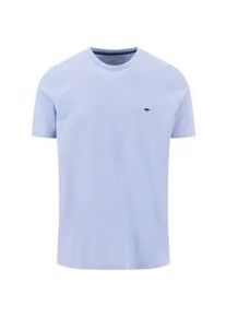 T-Shirt Fynch-Hatton, Damen, Gr. M, new breeze, Web, Obermaterial: 100% Baumwolle, unifarben, regular fit normal, Rundhals, gerader Abschluss, Shirts T-Shirt, mit Logo Stickerei