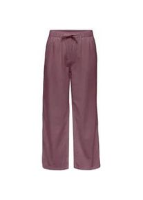 Culotte Only "ONLGOA MW LIN BL PULL-UP CULOTTE CC PNT", Damen, Gr. XL, N-Gr, rose braun, Web, Obermaterial: 70% Viskose, 30% Leinen, unifarben, kn&ouml;chelfrei, Hosen Culotte, mit Leinen