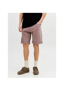 Jack & Jones Shorts JACK & JONES "JPSTRICK DYLAN ORIGINAL SHORTS", Herren, Gr. L, N-Gr, twilight mauve, Web, Obermaterial: 98% Baumwolle, 2% Elasthan, unifarben, regular fit knielang, Hosen Shorts