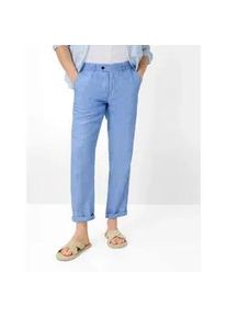 Chinohose Brax "Style EVANS", Herren, Gr. 110, Normalgr&ouml;&szlig;en, hellblau, Web, 100% Leinen, Hosen Chinohose