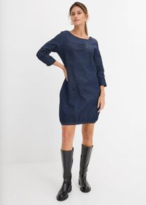 bonprix Stretch-Jeanskleid, blau, Gr.54, Figurbetonendes Stretch-Jeanskleid, 98% Baumwolle