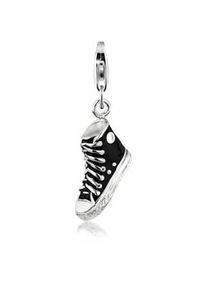 Charm-Einh&auml;nger NENALINA "Anh&auml;nger Turnschuh Sneaker Emaille 925 Silber", silber, Charms, Damen, ohne Stein, Silber 925 (Sterlingsilber)