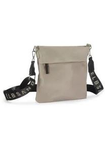 Umh&auml;ngetasche ELBSAND "Schultertasche", Damen, Gr. B/H/T: 23cm x 25cm x 4cm, beige (sand), Stoff, Textil, clean, unifarben, Taschen Umh&auml;ngetasche, Minibag, Handtasche, Crossbody Bag VEGAN