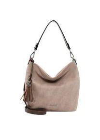 Emily & Noah Beuteltasche EMILY & NOAH "Beutel E&N Elke", Damen, Gr. B/H/T: 36cm x 28cm x 14cm 0, beige (sand kombi 429), Polyurethan, Taschen Beuteltasche