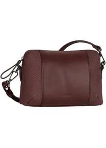 Handtasche Gabor "Wanda", Damen, Gr. B/H/T: 22cm x 15,5cm x 10,5cm, rot, Polyurethan, Taschen Handtasche, aus leicht genarbtem Lederimitat mit Schlangenstruktur und Ziern&auml;hten