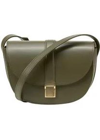 Marc O'Polo Umh&auml;ngetasche MARC O'POLO "mit edlem Klappverschluss", Damen, Gr. B/H/T: 24cm x 17cm x 9cm, gr&uuml;n (burnt olive), Leder, unifarben, Taschen Umh&auml;ngetasche