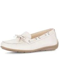 Mokassin Gabor "Mokassin", Damen, Gr. 40,5, creme, Schuhe Mokassin