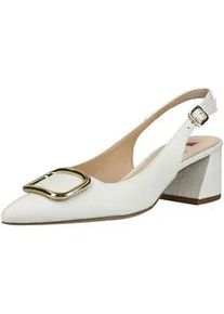 H&ouml;gl Slingpumps H&Ouml;GL "H&ouml;gl Pumps Leder", Damen, Gr. 41,5, creme, Leder, Schuhe Slingpumps