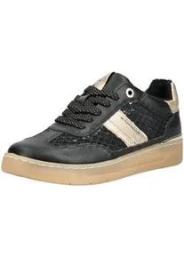 Sneaker Tom Tailor "Tom Tailor Sneaker Lederimitat/Textil", Herren, Gr. 38, schwarz, Lederimitat, Textil, Schuhe Sneaker