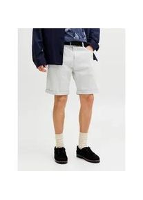 Jack & Jones Shorts JACK & JONES "JPSTRICK DYLAN ORIGINAL SHORTS", Herren, Gr. XS, N-Gr, glacier gray, Web, Obermaterial: 98% Baumwolle, 2% Elasthan, unifarben, regular fit knielang, Hosen Shorts