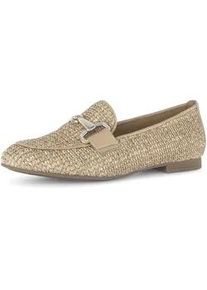 Slipper Gabor "Slipper", Damen, Gr. 38,5, beige, Schuhe Slipper