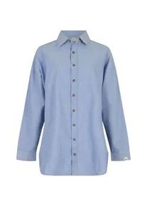 Hemdbluse Turtledove London "Bea Shirt Damen", Damen, Gr. S, blau, 100% Baumwolle, Blusen Hemdbluse
