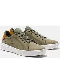 Sneaker Timberland "SENECA BAY LOW LACE UP SNEAKER", Herren, Gr. 44,5, deep lichen grn, Leder, Schuhe Sneaker, aus Leder