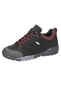 Waldl&auml;ufer Trekkingschuh WALDL&Auml;UFER "H-Amiata", Damen, Gr. 5,5 (38,5), schwarz (schwarz, rot), Gummi, Nubukleder, Textil, Schuhe Trekkingschuh, Freizeitschuh, Halbschuh, Schn&uuml;rschuh mit TEX-Membran, H-Weite