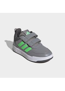 Sneaker adidas Sportswear "TENSAUR SPORT 3.0 CF K", M&auml;dchen, Gr. 34, grau three, lime burst, grau five, Synthetik, Textil, Schuhe Sneaker, mit Klettverschluss, f&uuml;r Kinder & Jugendliche