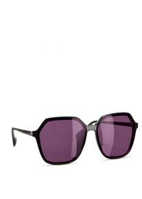 Sonnenbrille Lascana, Herren, schwarz, lila, Sonnenbrillen Sonnenbrille, Trendy Sonnenbrille mit UV Schutz, Damenbrille