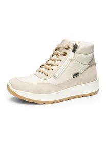 Sneakerboots Ara "NEW YORK", Damen, Gr. 7,5 (41,5), creme, hellbeige, Textil, Veloursleder, Schuhe Sneakerboots, Winterboots, Snowboots mit Gore-Tex, H-Weite