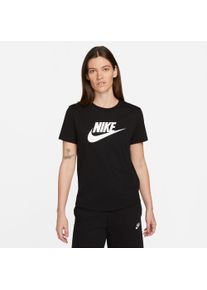 T-Shirt Nike Sportswear "Nike Sportswear Essentials Women's Logo T-Shirt", Damen, Gr. XS, schwarz, Single Jersey, Obermaterial: 100% Baumwolle, Rundhals, Shirts T-Shirt, Basic Damen T-Shirt mit Logo