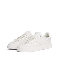 Sneaker Tommy Jeans "THE GREENWICH EDGE FULL LEATHER", Damen, Gr. 40, wei&szlig;, Leder, Schuhe Sneaker, Freizeitschuh, Halbschuh, Schn&uuml;rschuh im Basket-Style
