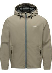 Softshelljacke Ragwear "Softshelljacke Shellwie Bonded", Damen, Gr. XXL, gr&uuml;n (dusty olive), Obermaterial: 100% Polyester PES., gerade, hoch geschlossener Ausschnitt, &Auml;rmel ohne &Auml;rmelschlitz Windstopperb&uuml;ndchen, Jacken Softshelljacke, wasserdichte Herren &Uuml;bergangsjacke mit Kapuze