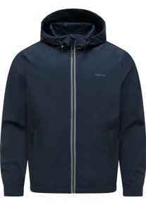 Softshelljacke Ragwear "Softshelljacke Shellwie Bonded", Damen, Gr. XL, blau (navy), Obermaterial: 100% Polyester PES., gerade, hoch geschlossener Ausschnitt, &Auml;rmel ohne &Auml;rmelschlitz Windstopperb&uuml;ndchen, Jacken Softshelljacke, wasserdichte Herren &Uuml;bergangsjacke mit Kapuze