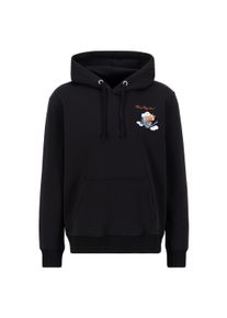 Hoodie Alpha Industries "Flying Buzz SL Hoodie", Herren, Gr. 3XL, schwarz, Obermaterial: 80% Baumwolle 20% Polyester, regular fit, Sweatshirts Hoodie