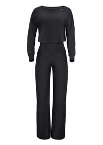 Jumpsuit WINSHAPE "JS101LSC", Damen, Gr. XS, Normalgr&ouml;&szlig;en, schwarz, 85% Polyester, 15% Elasthan, Rundhals, Overalls Jumpsuit, Functional Comfort
