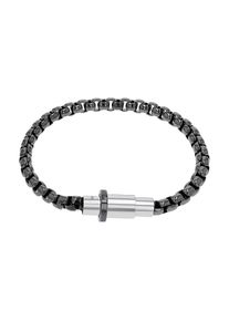 JOOP! Armband JOOP "Schmuck, Geschenk", gunfarben, edelstahlfarben, Armb&auml;nder, Herren, 21cm, Edelstahl, Armband