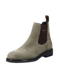 Chelseaboots Gant "Prepdale", Herren, Gr. 46, beige (taupe), Veloursleder, Schuhe Chelseaboots, mit weicher Lederinnensohle, schmale Form
