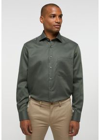 Langarmhemd Eterna "COMFORT FIT", Damen, Gr. 44, Normalgr&ouml;&szlig;en, gr&uuml;n (dunkelgr&uuml;n), 100% cotton, normal, Manschette, Hemden Langarmhemd