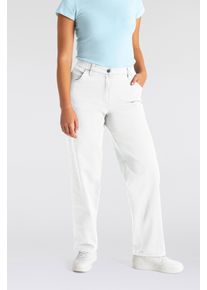 Stretch-Hose KjBRAND "Babsie", Herren, Gr. 46, N-Gr, denim wei&szlig;, Denim/Jeans, Obermaterial: 71% Baumwolle, 25% Polyester, 4% Elasthan, bequem lang, Hosen Stretch-Hose